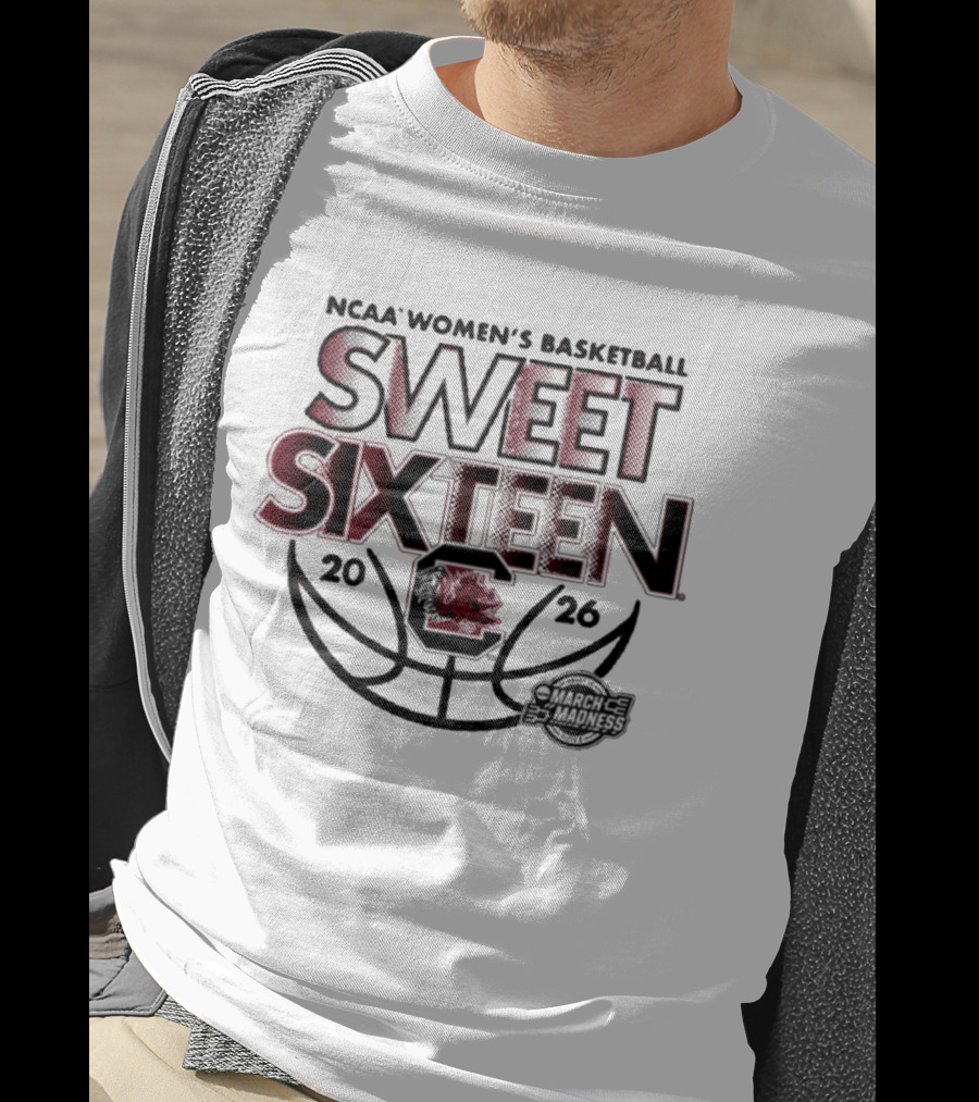 NCAA Women's Basketball South Carolina Sweet Sixteen 2026 T-Shirt