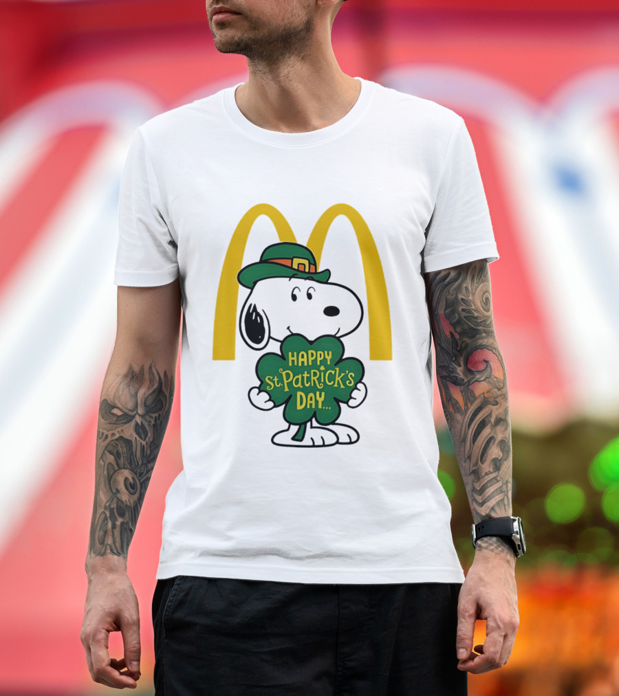 McDonald's Snoopy Happy St. Patrick's Day 2026 Collaboration T-Shirt