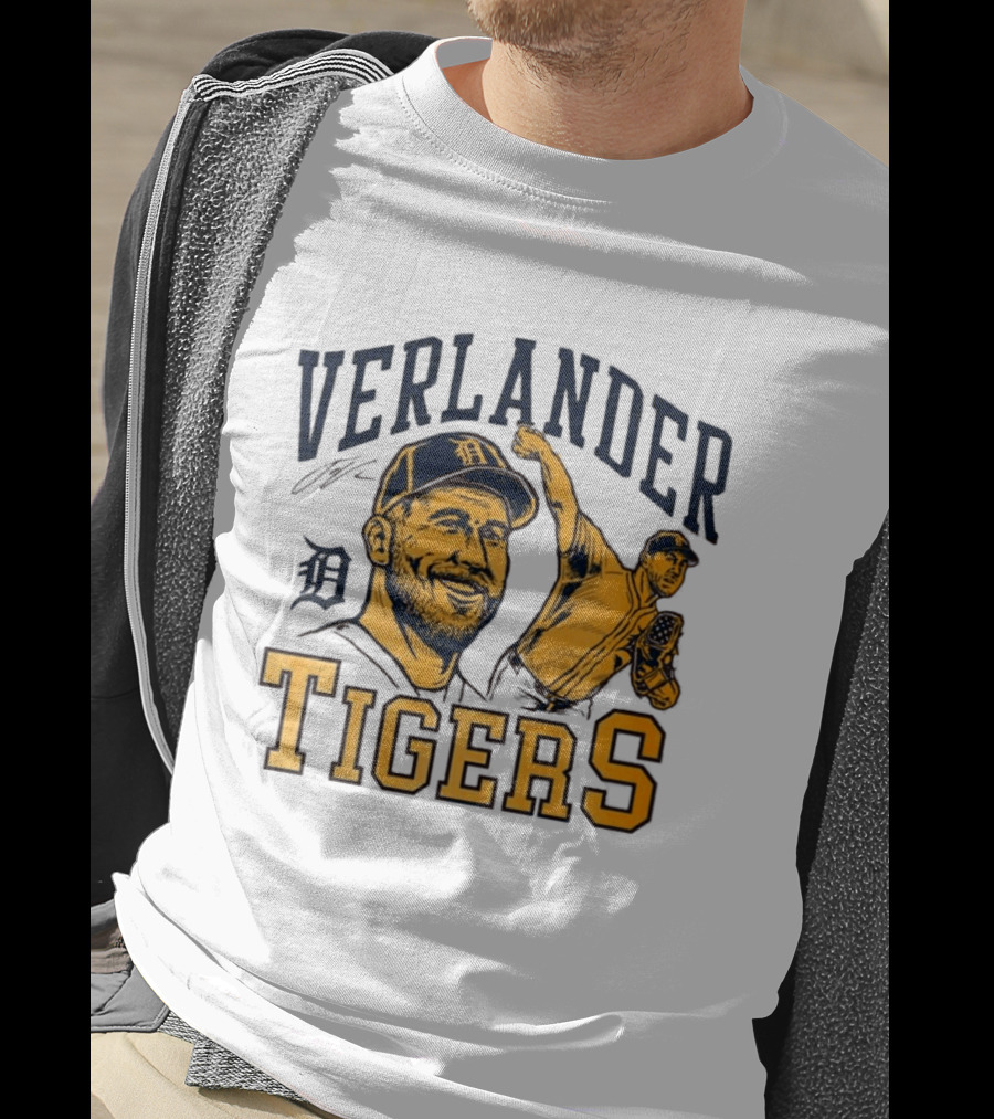 Verlander Detroit Tigers Baseball Pitcher T-Shirt