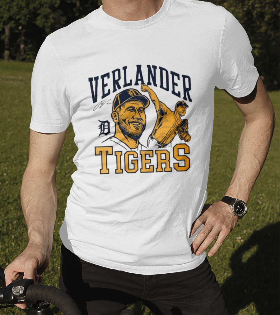 Verlander Detroit Tigers Baseball Pitcher T-Shirt