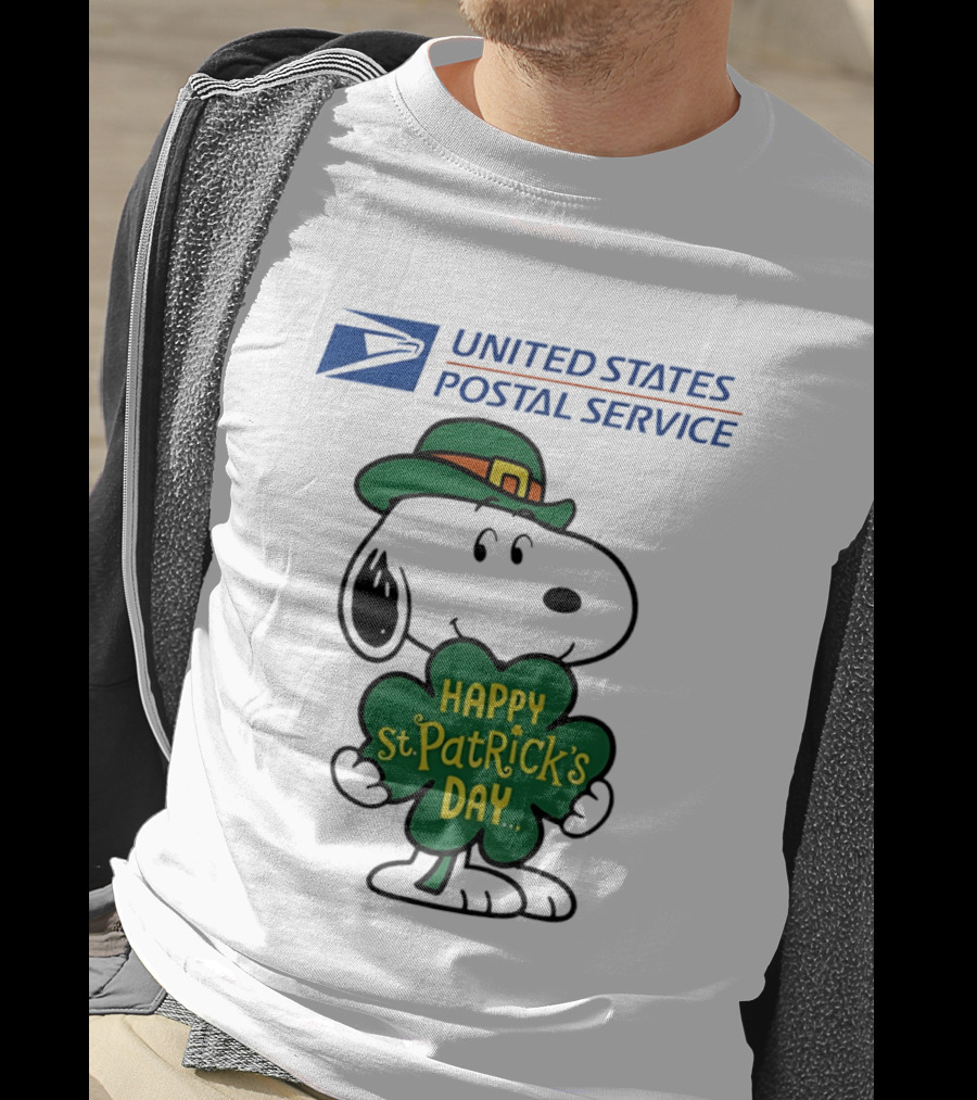 United States Postal Service Snoopy Happy St. Patrick's Day 2026 T-Shirt