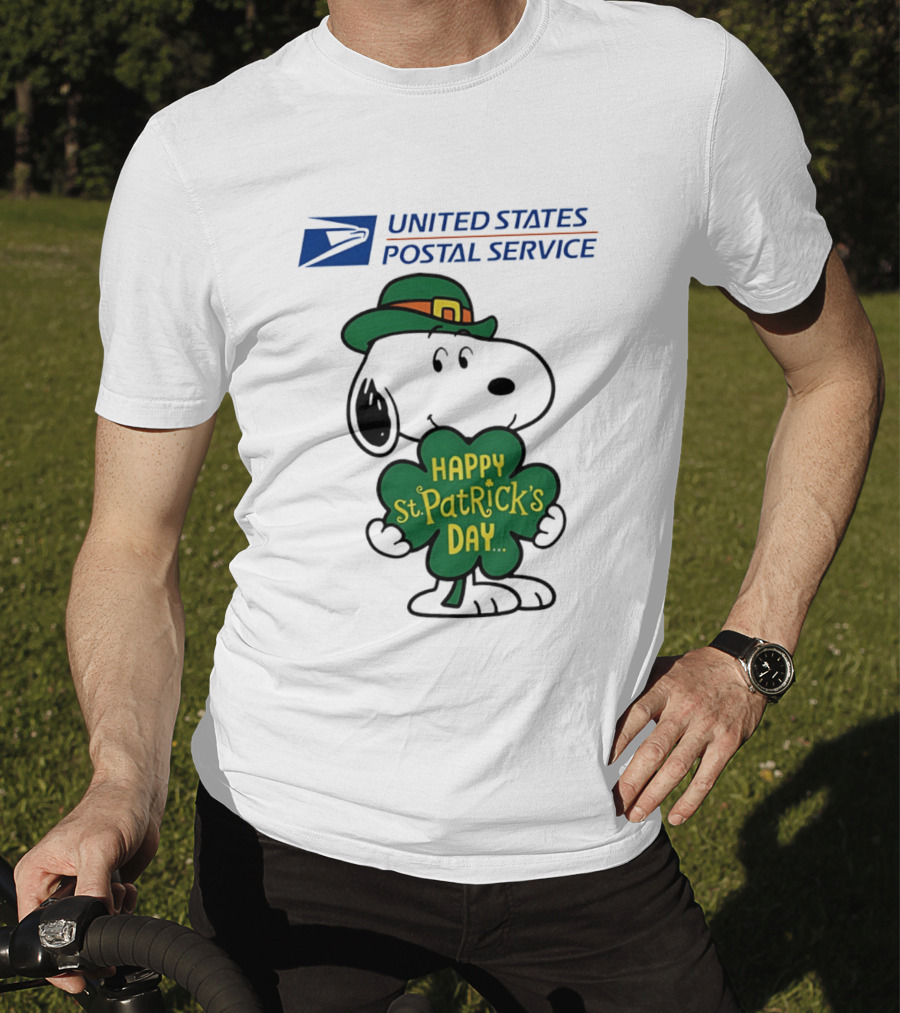 United States Postal Service Snoopy Happy St. Patrick's Day 2026 T-Shirt
