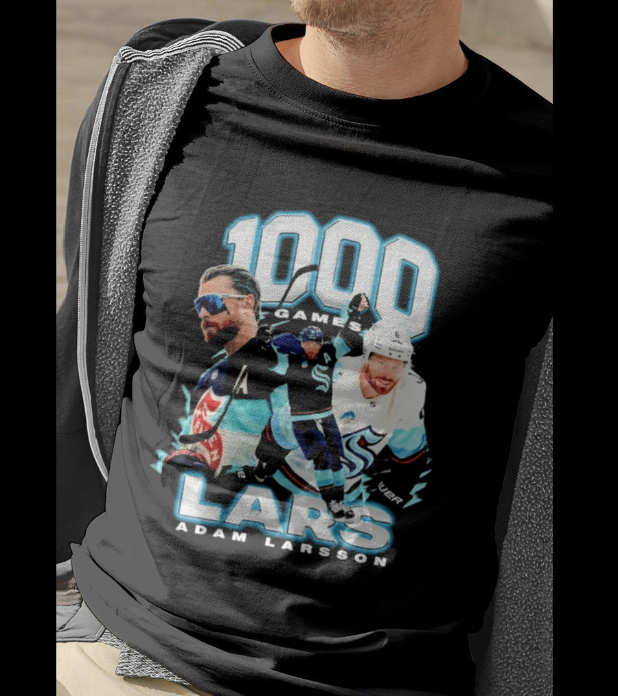 Adam Larsson 1000 Games Lars Hockey Milestone T-Shirt