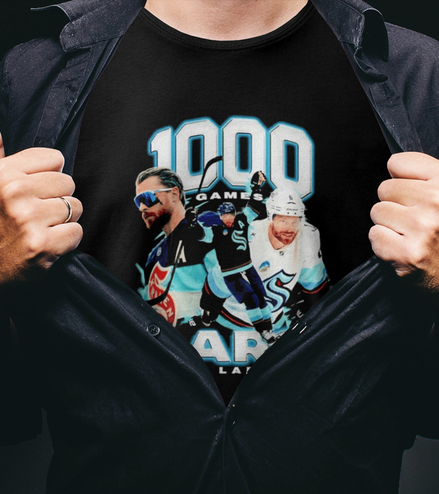 Adam Larsson 1000 Games Lars Hockey Milestone T-Shirt