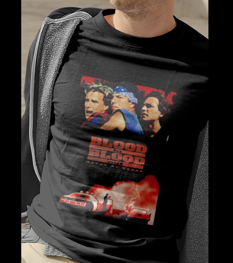 Blood In Blood Out Movie Latino Bound By Honor Dramatic Trio And Intense Action Scene T-Shirt