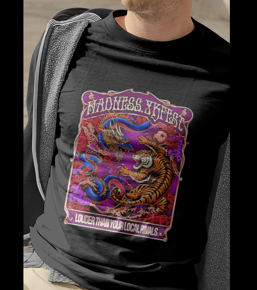 Madness TKFEST Louder Than Your Local Rivals Tiger Dragon Showdown T-Shirt