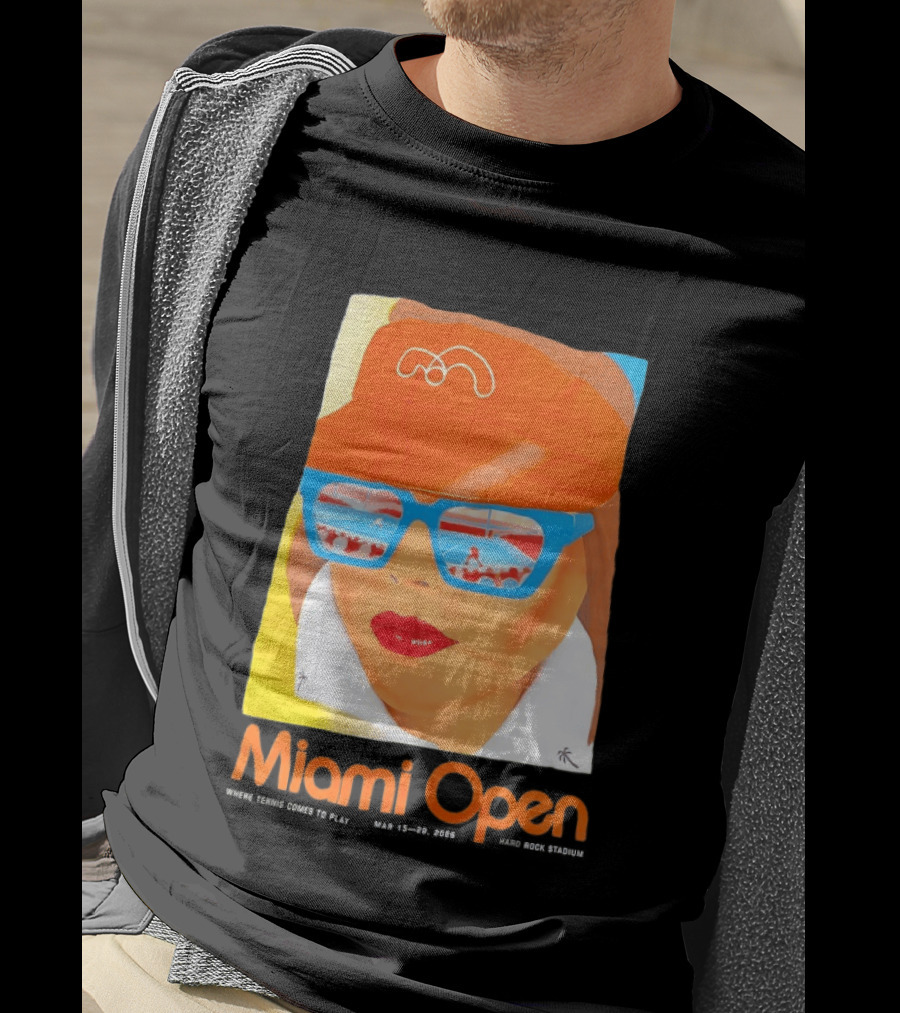 Miami Open Where Tennis Comes To Play Retro Tennis Fashion T-Shirt