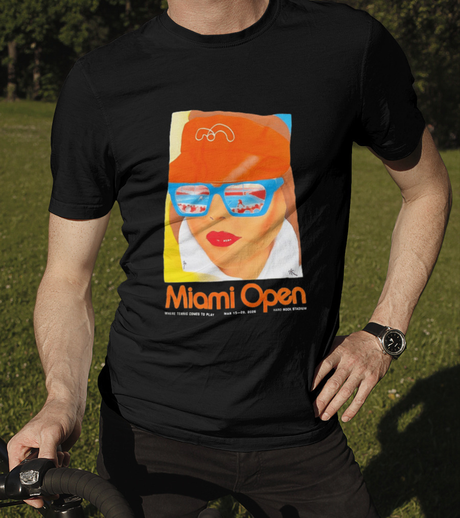 Miami Open Where Tennis Comes To Play Retro Tennis Fashion T-Shirt