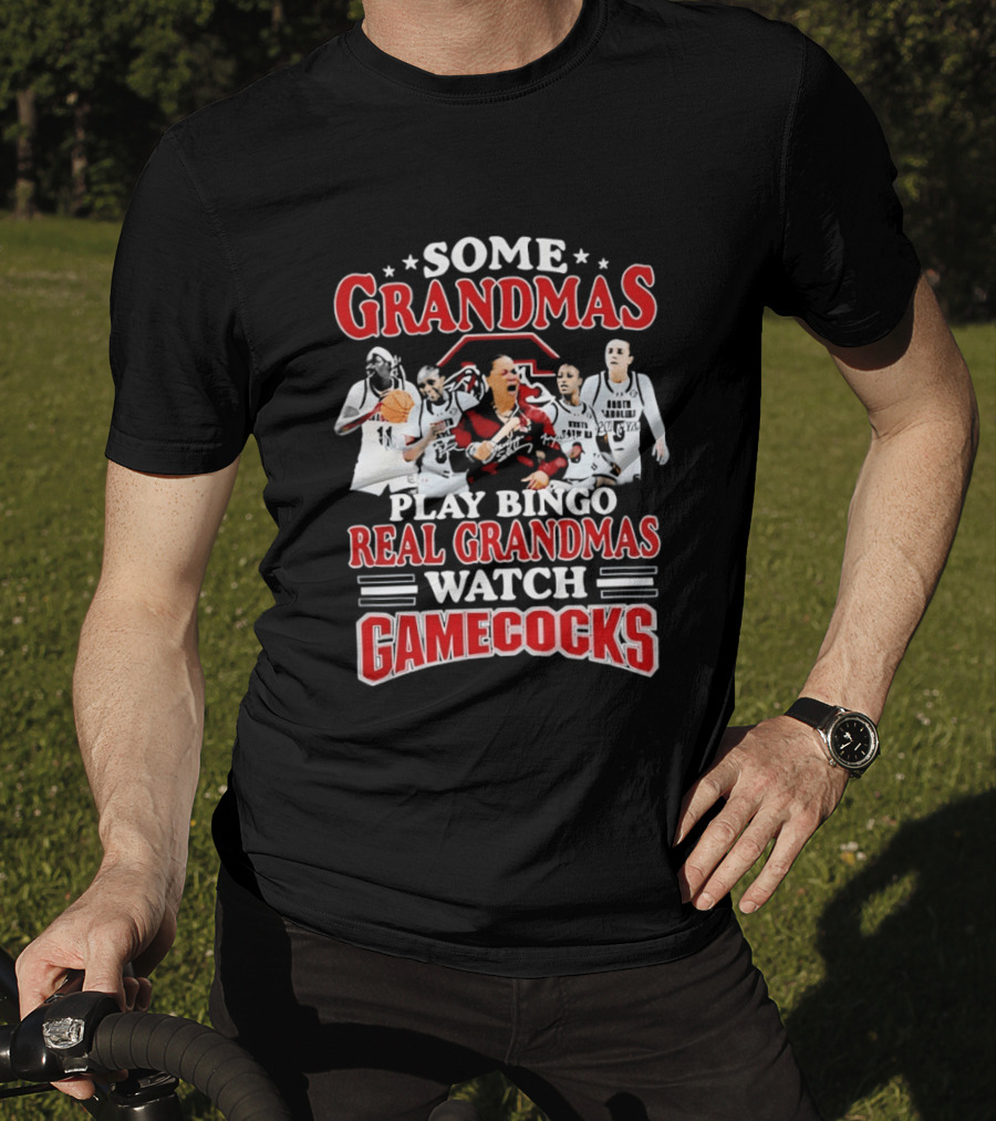 Some Grandmas Play Bingo Real Grandmas Gamecocks T-Shirt