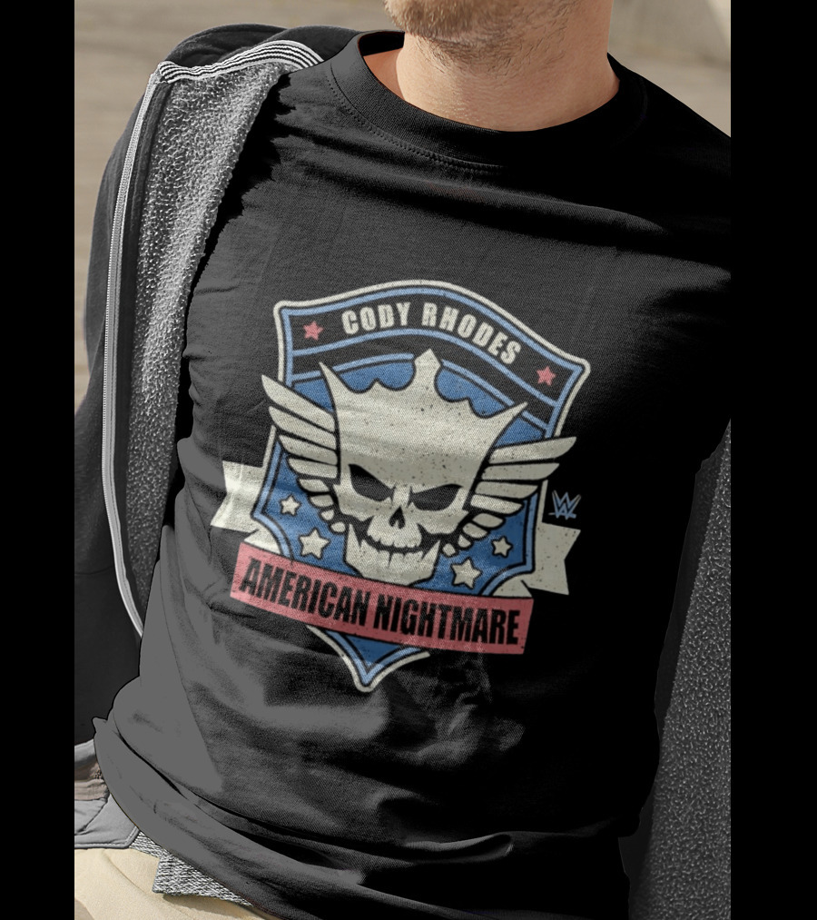 Cody Rhodes American Nightmare Skull Wings WWE Stars T-Shirt