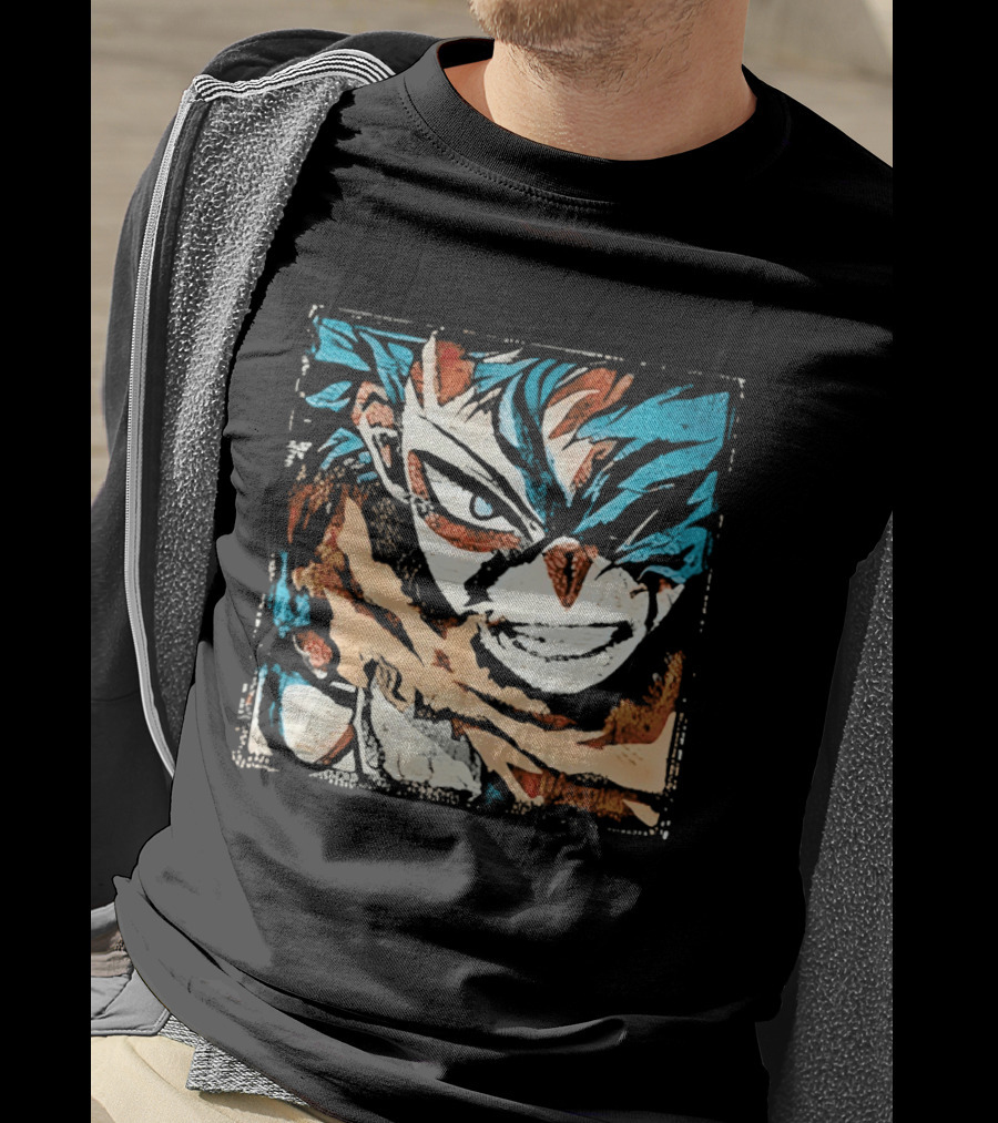 My Hero Academia Trippy Deku Blue And Red Abstract T-Shirt