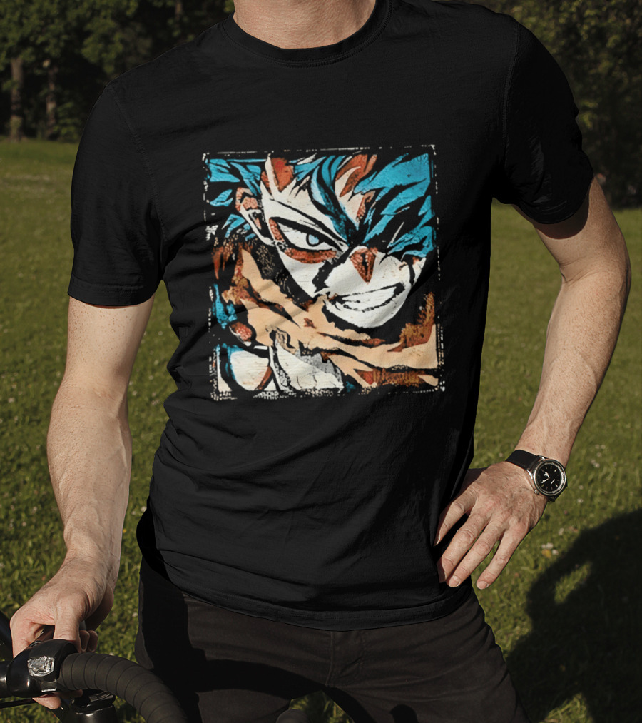 My Hero Academia Trippy Deku Blue And Red Abstract T-Shirt