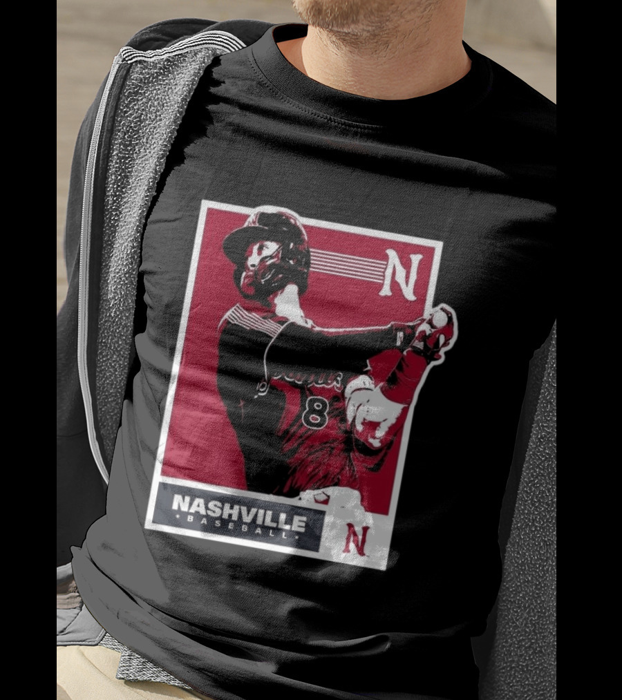 Nashville Baseball 2026 Sounds Tour Yankees Player Number 8 T-Shirt