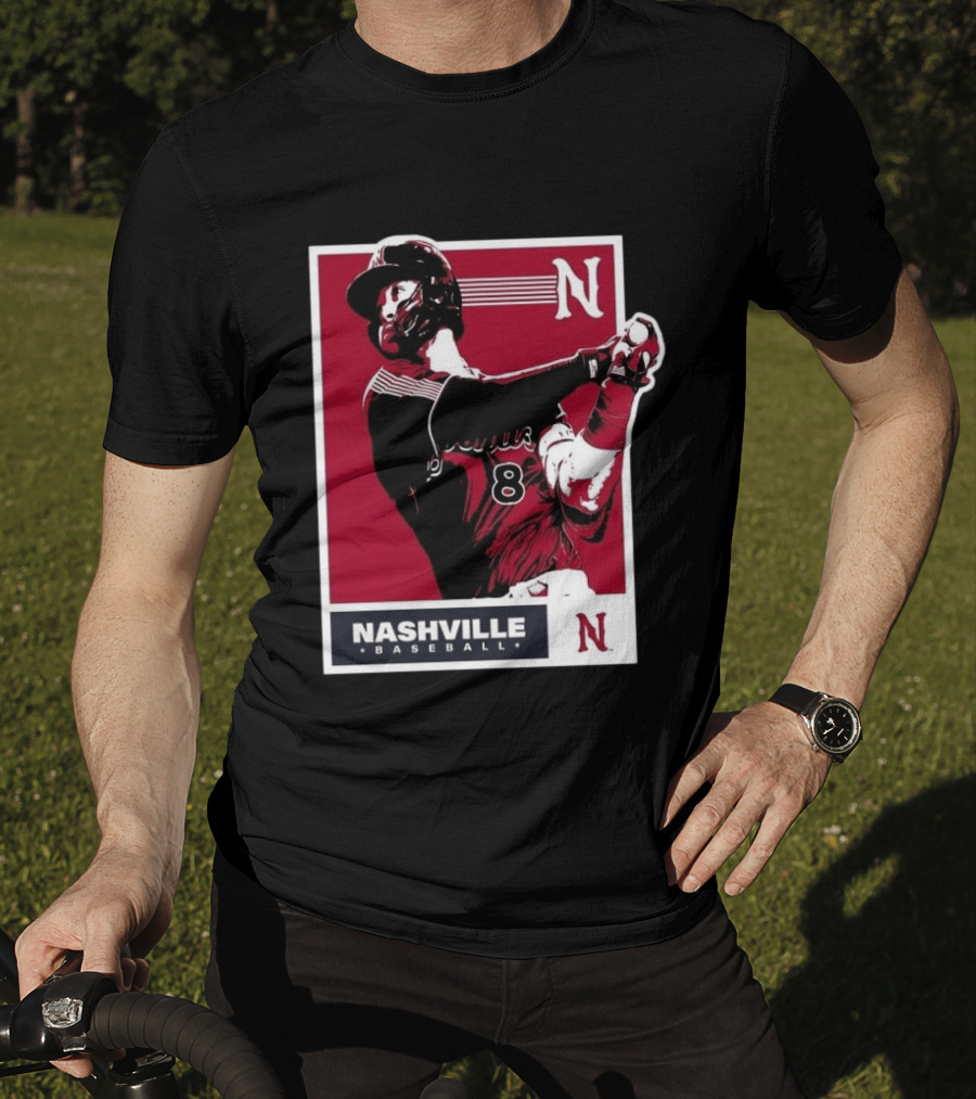 Nashville Baseball 2026 Sounds Tour Yankees Player Number 8 T-Shirt