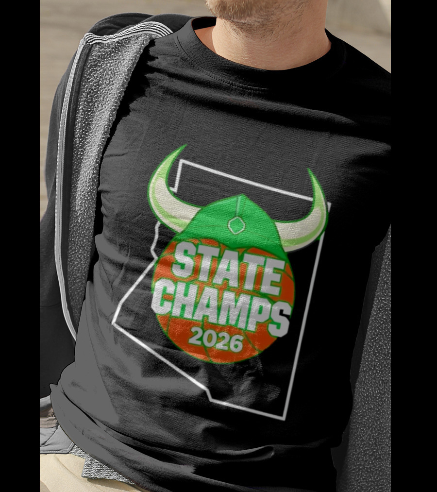 State Champs 2026 Arizona Basketball Viking Helmet T-Shirt