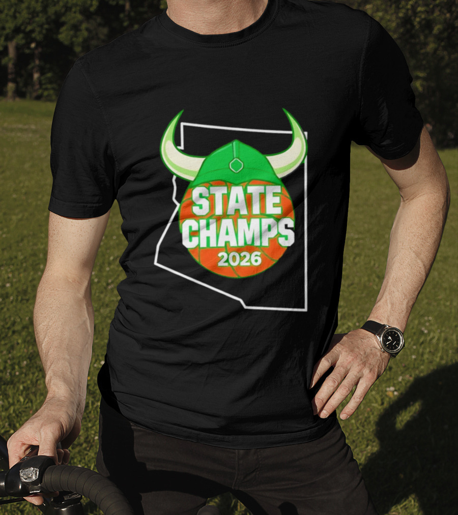State Champs 2026 Arizona Basketball Viking Helmet T-Shirt