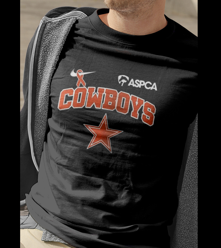 Cowboys ASPCA Animal Guardian Prevention Of Cruelty Awareness Month T-Shirt