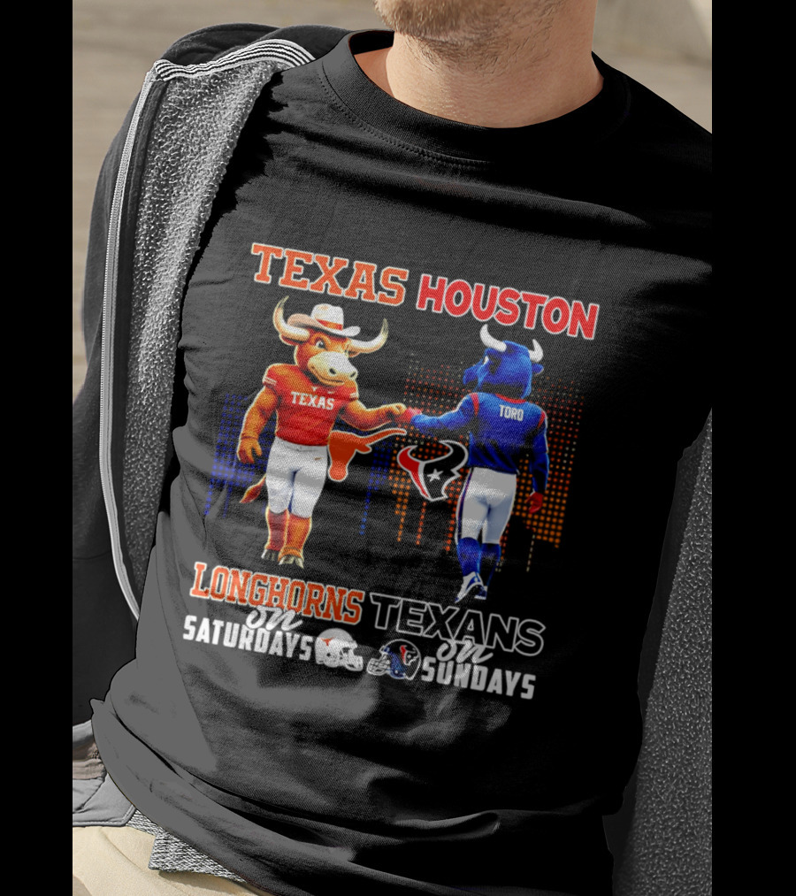 Texas Longhorns Texas Houston Toro Saturdays Sundays T-Shirt