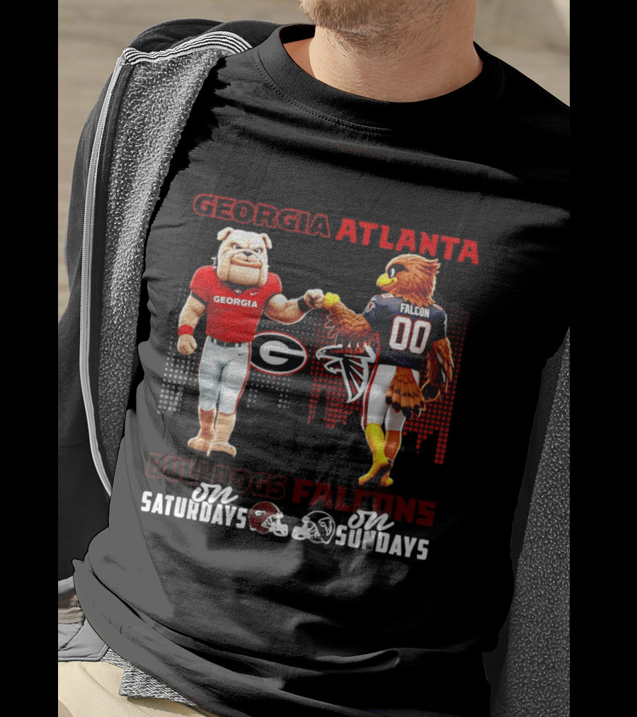 Georgia Atlanta Bulldogs Falcons Saturdays Sundays T-Shirt