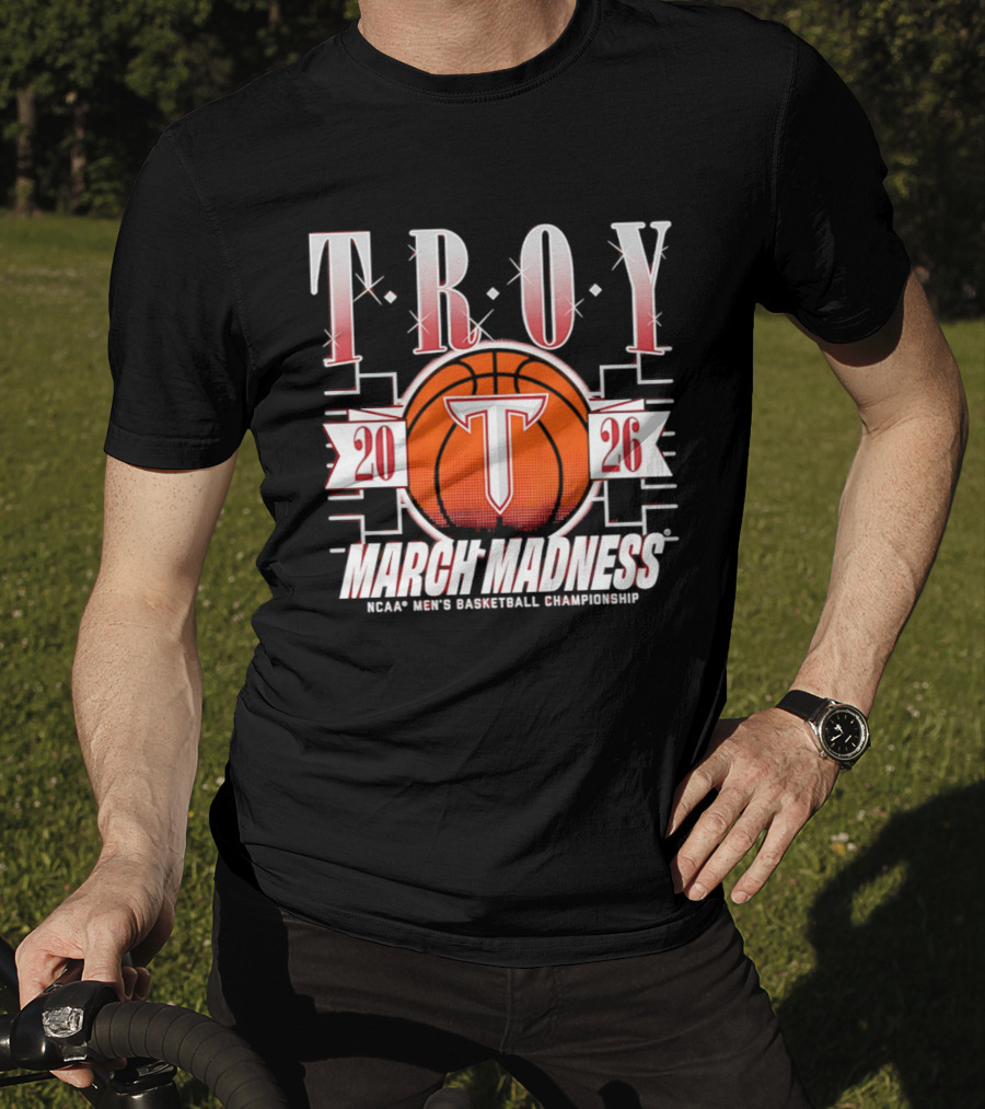 Troy Trojans 2026 March Madness NCAA Men's Basketball Championship T-Shirt