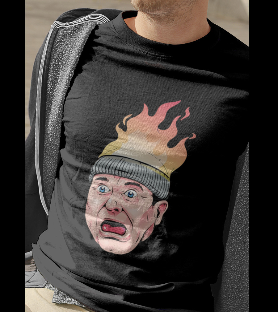 Home Alone Harry Head On Fire Meme T-Shirt