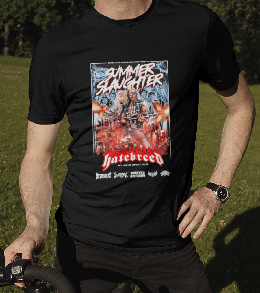 Summer Slaughter Hatebreed Tour 2026 Metal Festival North America Lineup T-Shirt