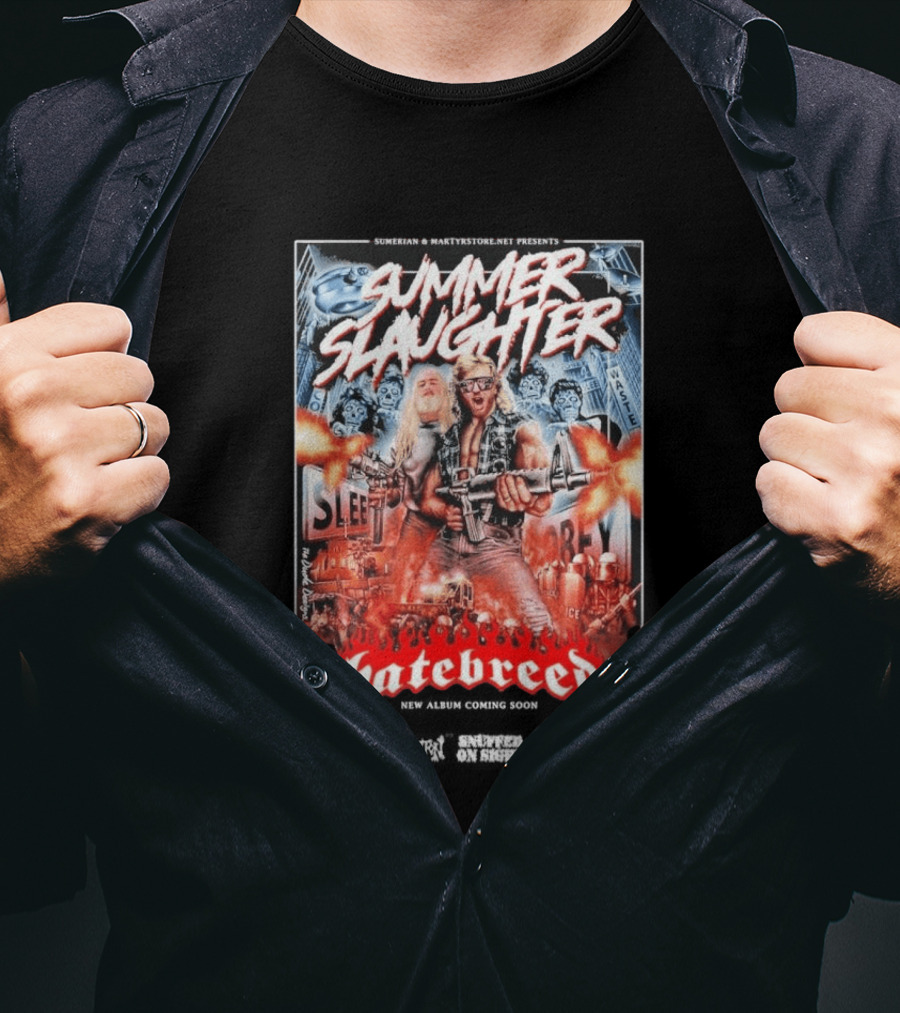 Summer Slaughter Hatebreed Tour 2026 Metal Festival North America Lineup T-Shirt