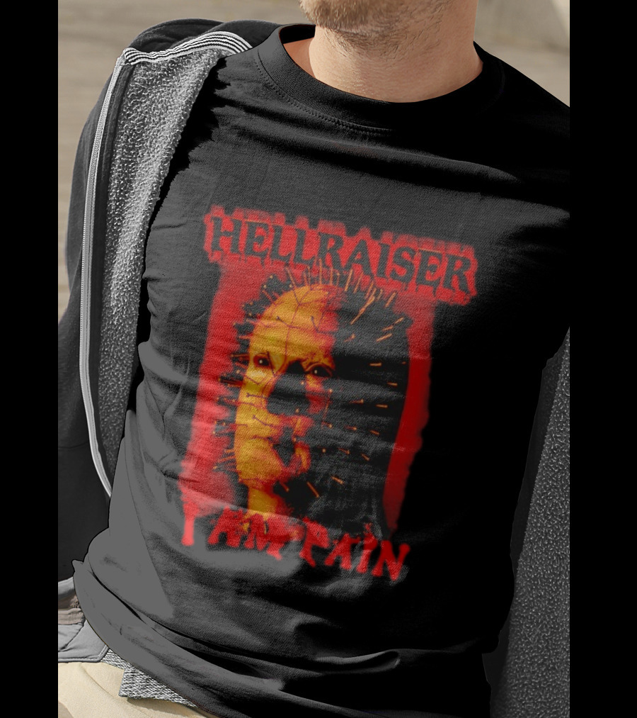 Hellraiser I Am Pain Pinhead Horror Movie T-Shirt