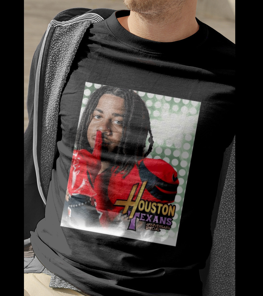 Houston Texans Anniversary Specials Stefon Diggs Hannah Montana 20th Celebration T-Shirt
