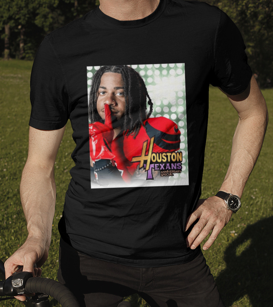 Houston Texans Anniversary Specials Stefon Diggs Hannah Montana 20th Celebration T-Shirt