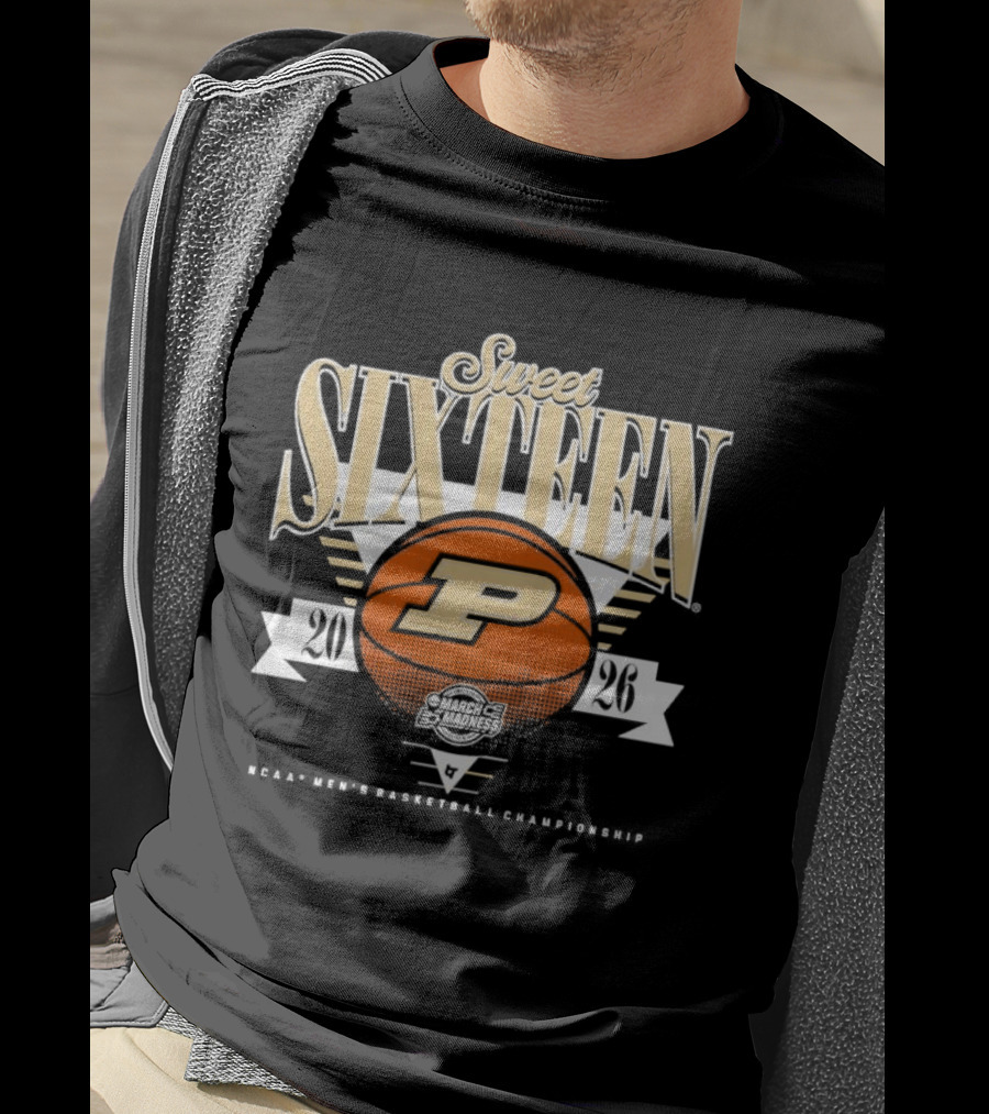 Purdue Boilermakers Basketball Sweet Sixteen 2026 T-Shirt