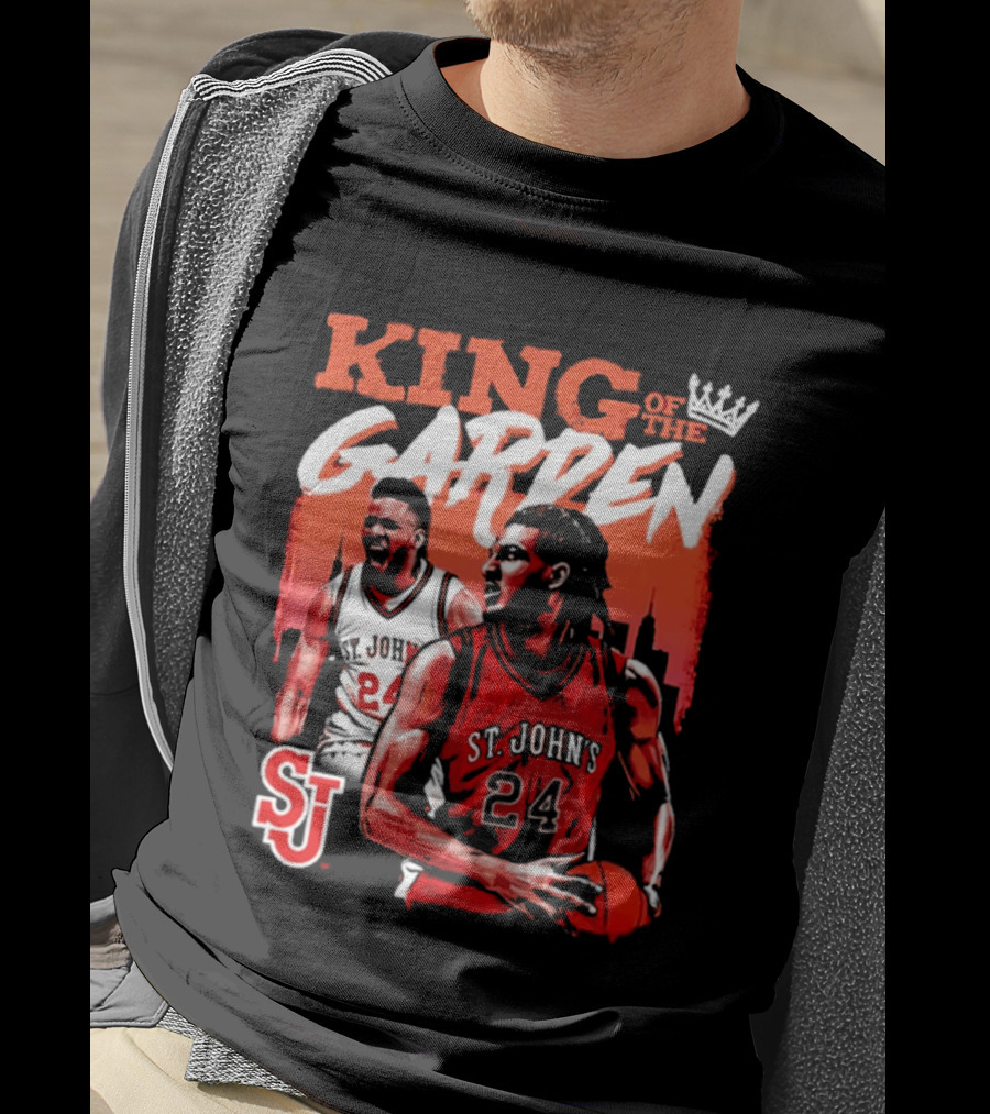Zuby Ejiofor St. John's Red Storm 24 King Of The Garden T-Shirt
