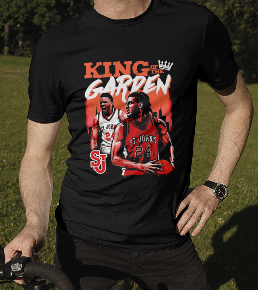 Zuby Ejiofor St. John's Red Storm 24 King Of The Garden T-Shirt