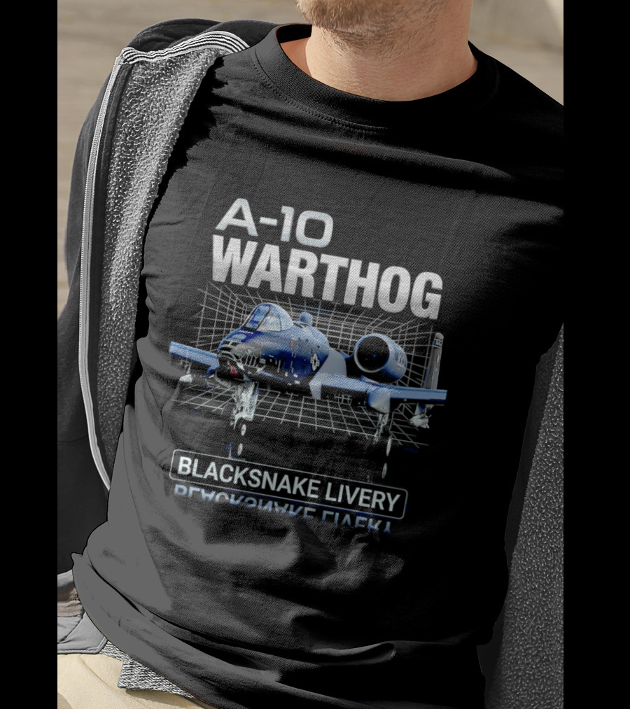 A 10 Warthog Blacksnake Livery Military Aircraft T-Shirt