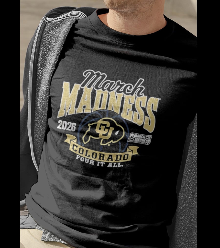 2026 March Madness Colorado Buffaloes Women's Basketball Four It All T-Shirt