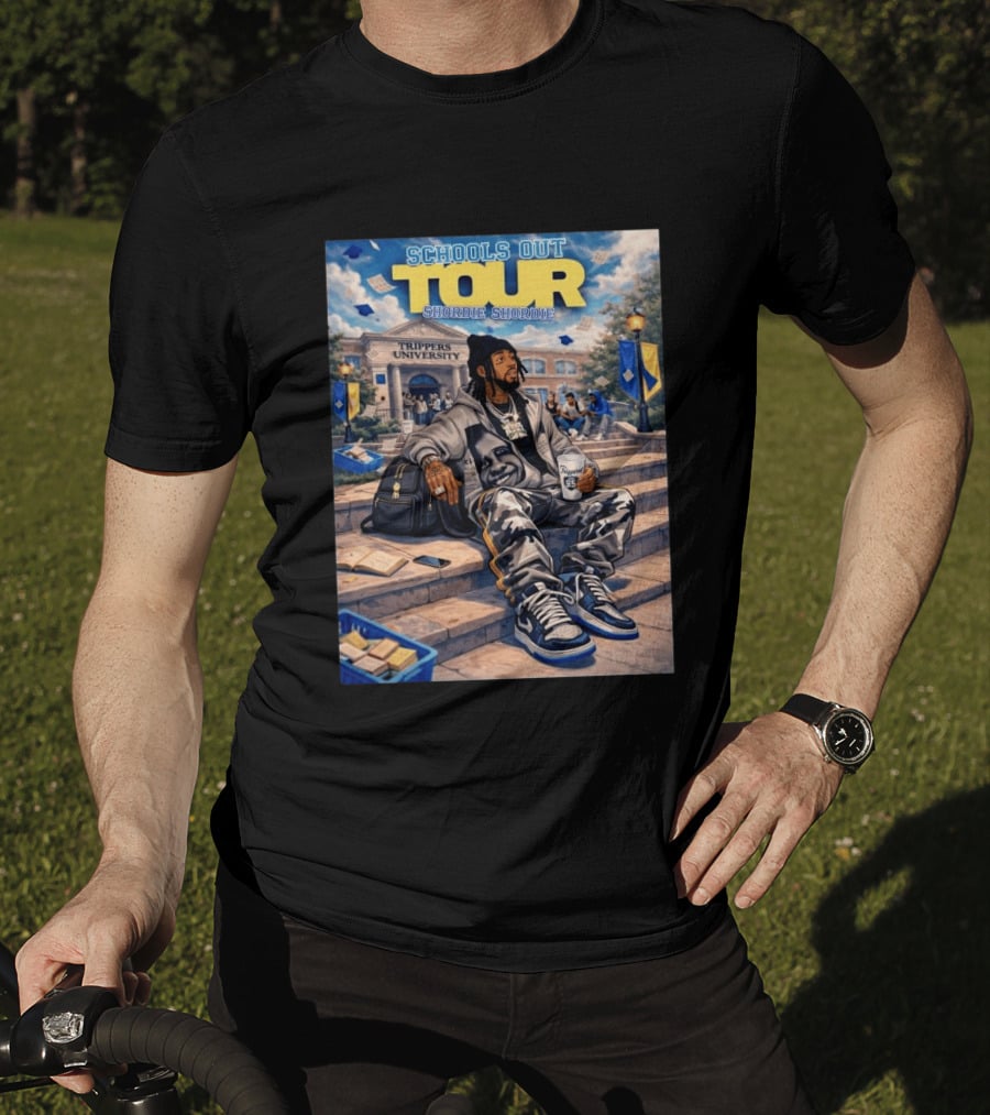 Shordie Shordie Schools Out Tour 2026 Trippers University Campus Scene T-Shirt