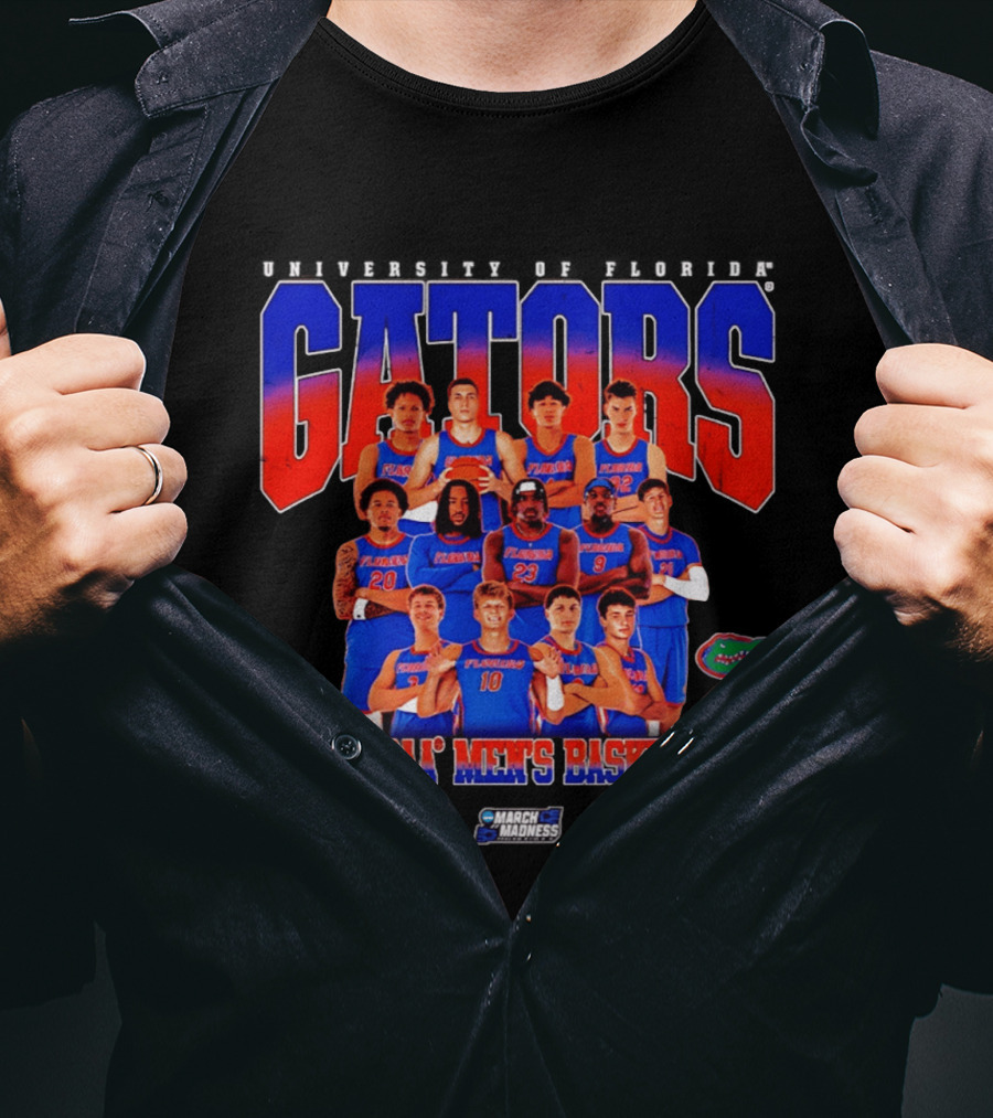 Florida Gators 2026 NCAA Men's Basketball March Madness Team T-Shirt