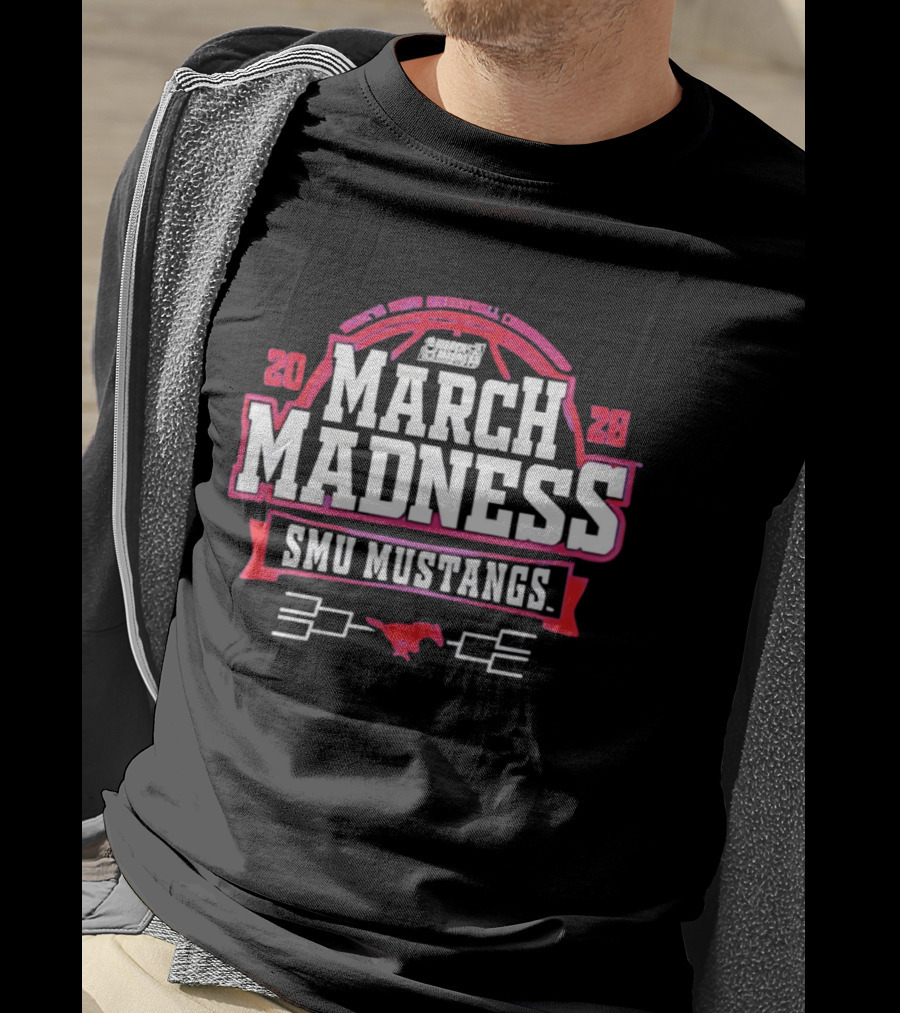 SMU Mustangs 2026 NCAA Women's Basketball March Madness Four It All T-Shirt