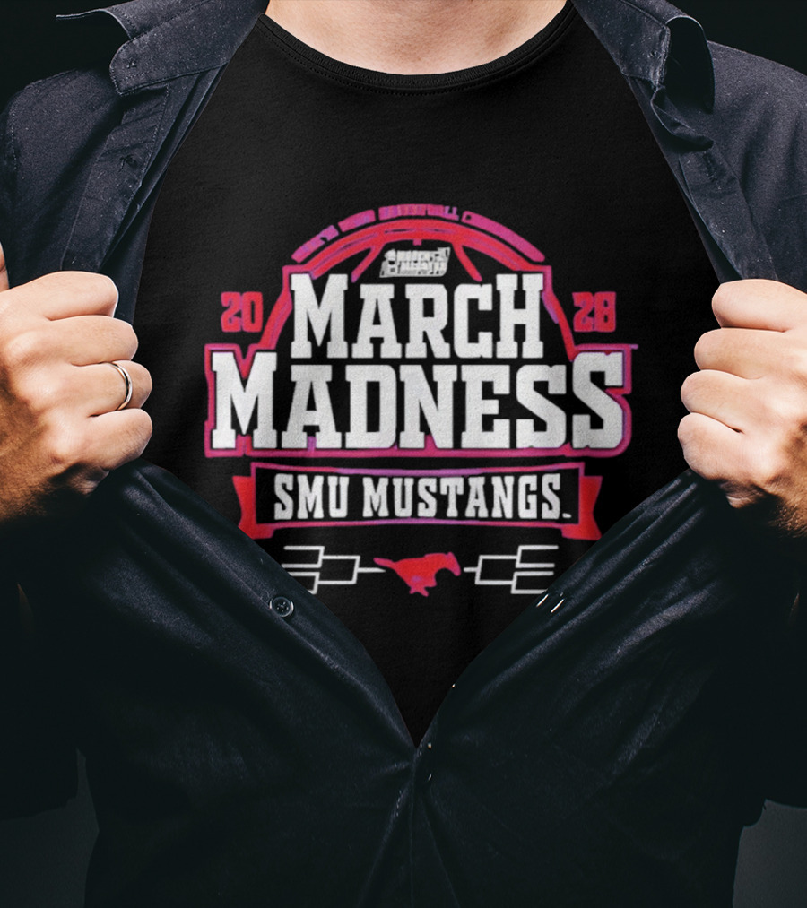 SMU Mustangs 2026 NCAA Women's Basketball March Madness Four It All T-Shirt