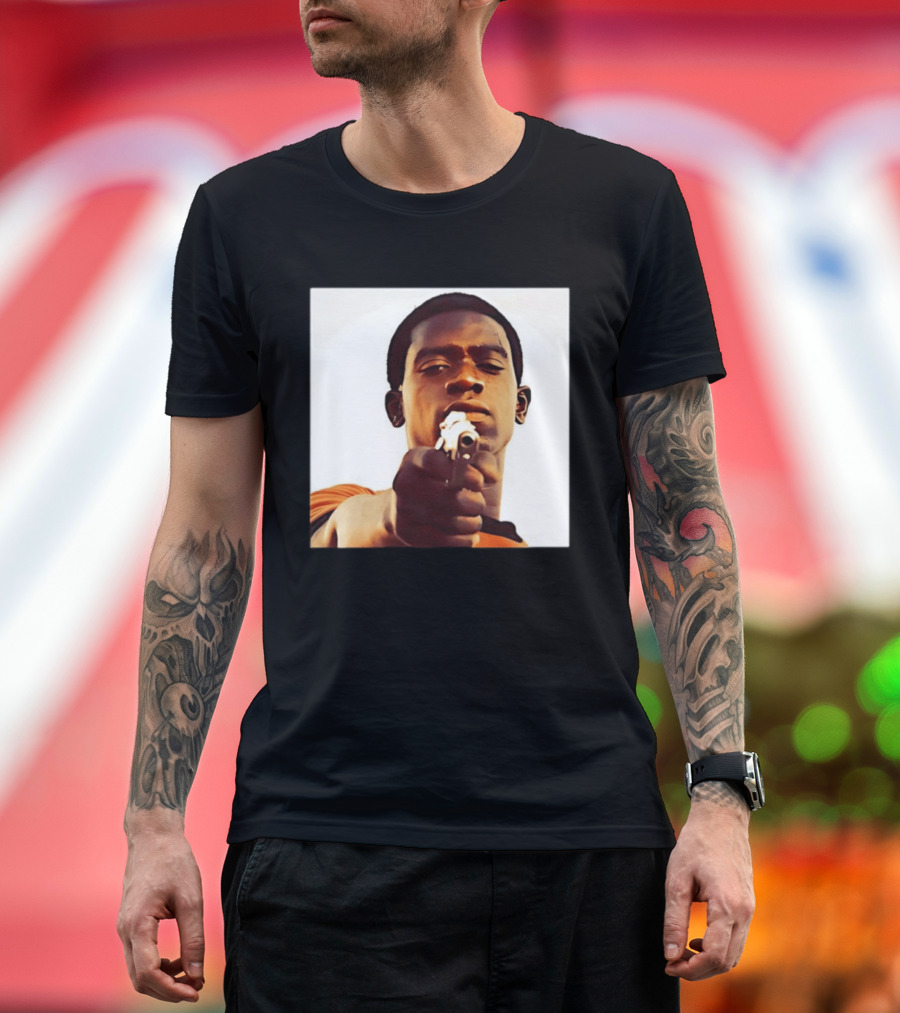 Snowfall TV Series 2017 Damson Idris Character With Gun T-Shirt