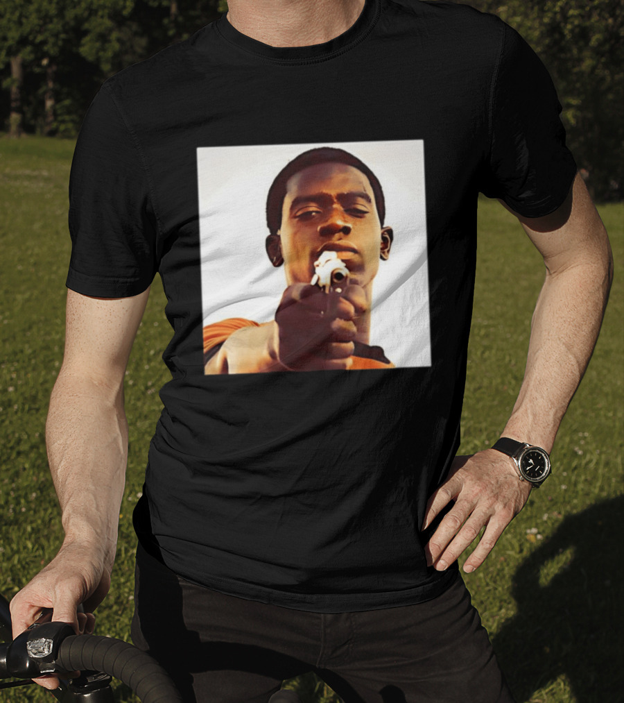 Snowfall TV Series 2017 Damson Idris Character With Gun T-Shirt