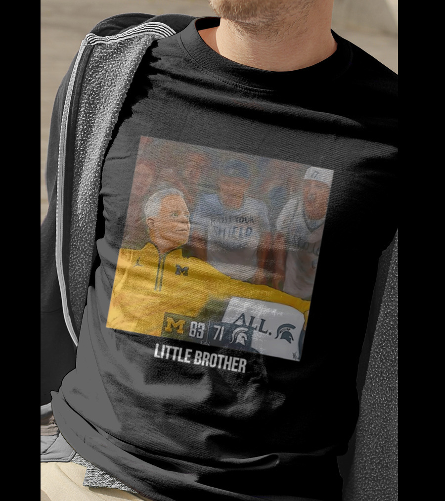Michigan 83 Vs Michigan State 71 Raise Your Shield Spartans T-Shirt
