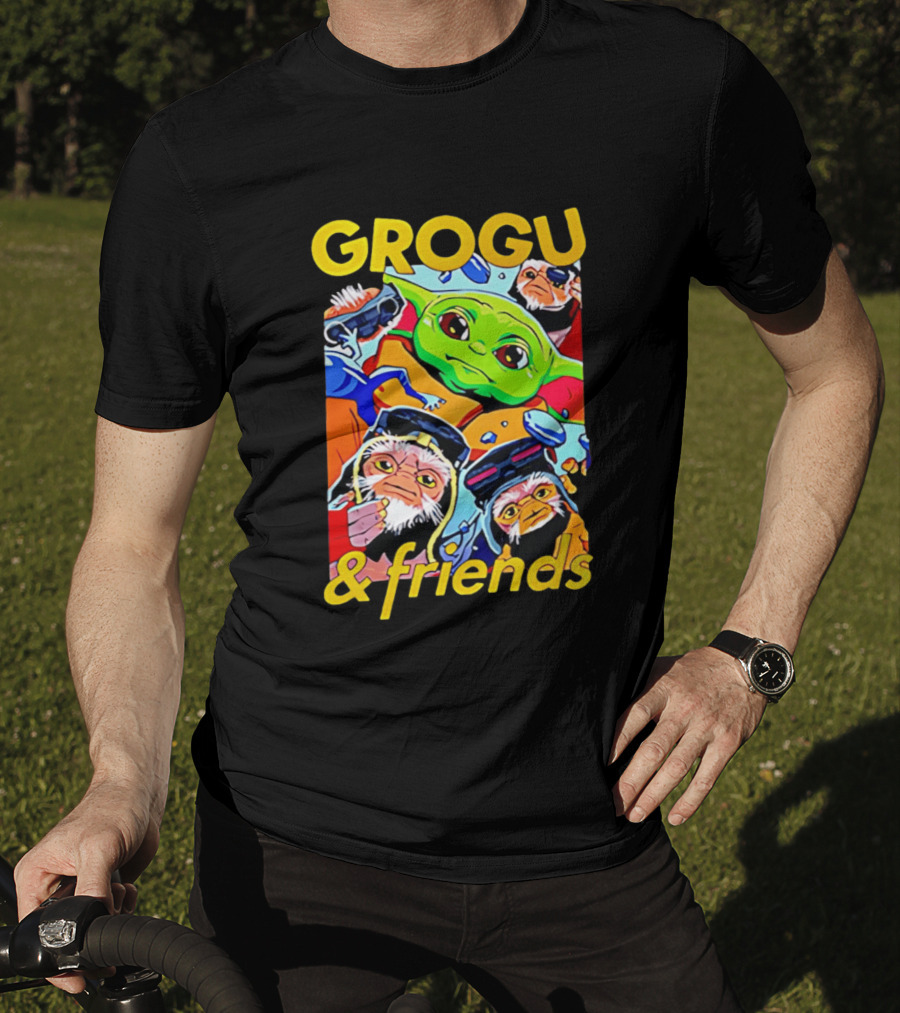 Grogu And Friends Cartoon Adventures Featuring Grogu T-Shirt