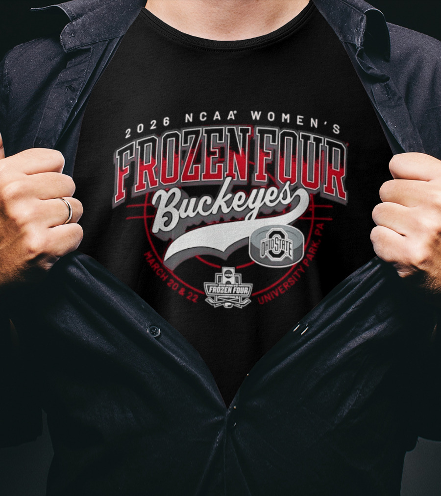 2026 NCAA Women's Frozen Four Buckeyes Hockey T-Shirt