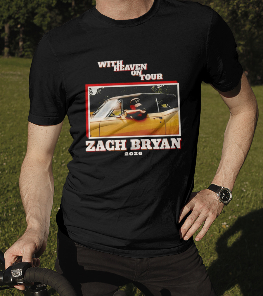 Zach Bryan 2024 Oklahoma Country Music With Heaven On Tour T-Shirt