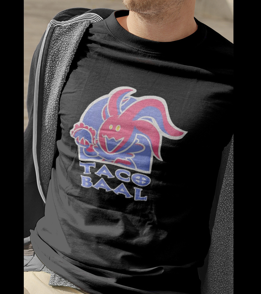 Taco Baal Jester Demon Holding Taco T-Shirt