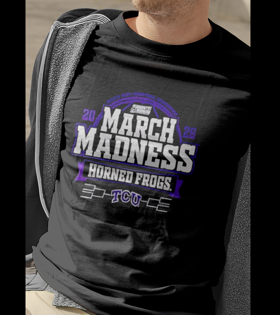 TCU Horned Frogs 2026 March Madness Basketball Tournament T-Shirt