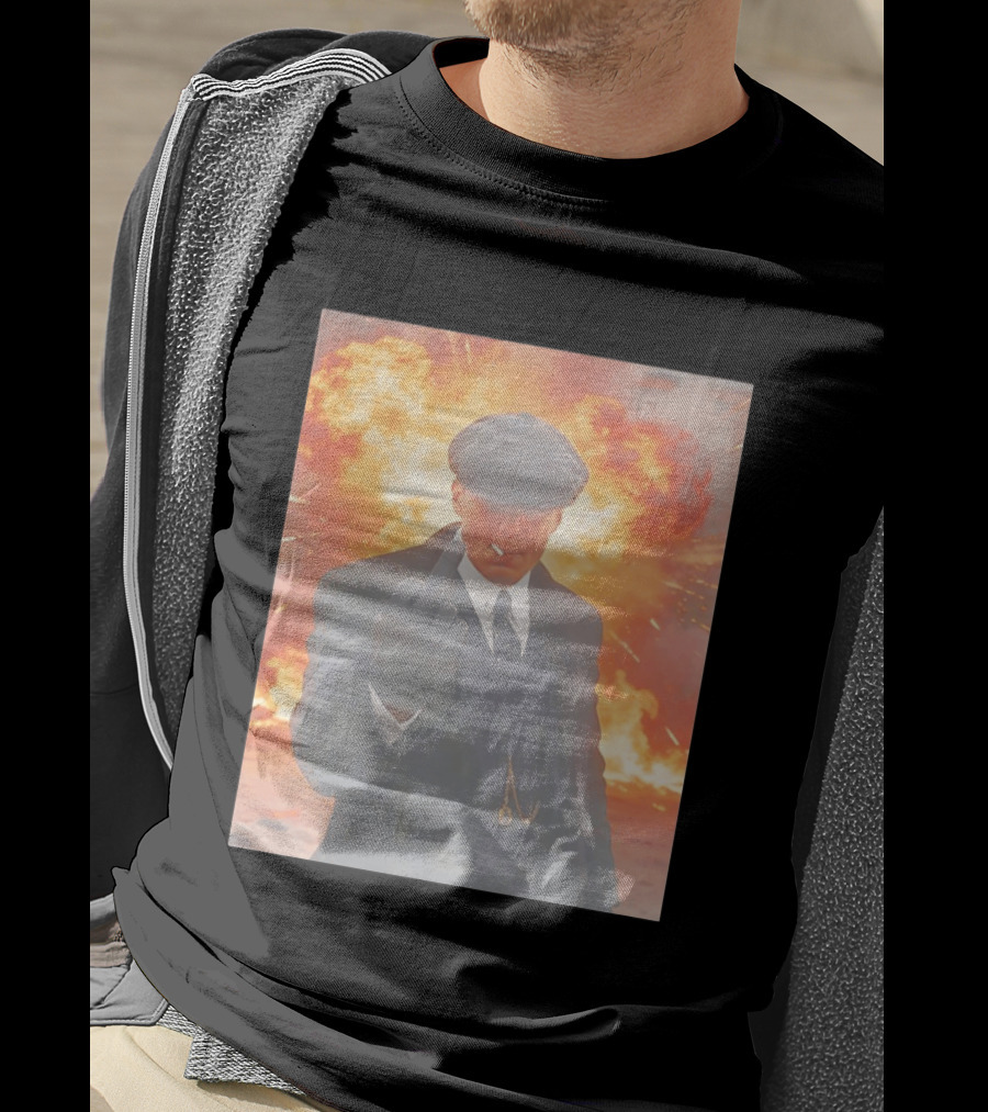 Peaky Blinders Shelby Explosion Middle Finger Iconic Scene T-Shirt