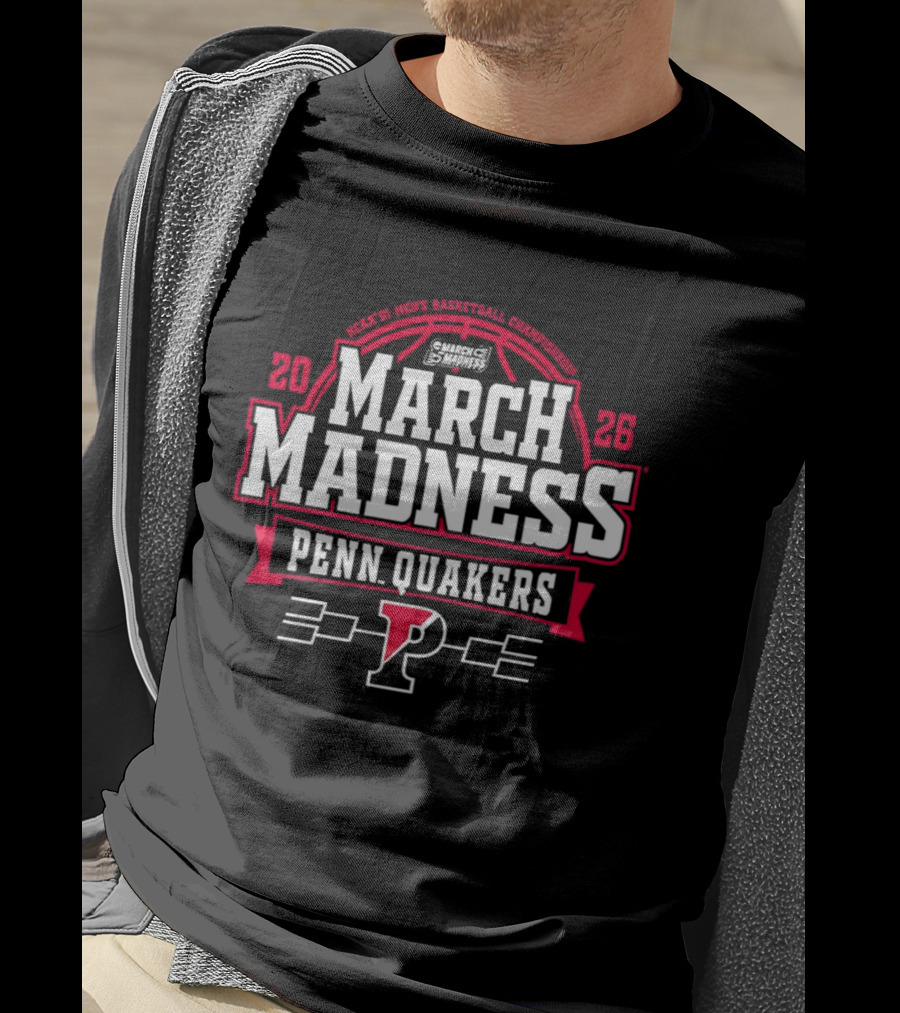 Penn Quakers 2026 NCAA Basketball March Madness T-Shirt