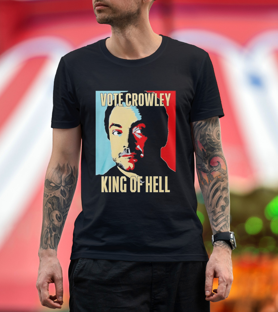 Vote Crowley King Of Hell Supernatural Fan Favorite T-Shirt